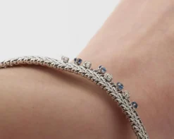 Bracelet saphirs diamants