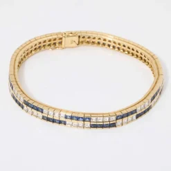Bracelet saphirs et diamants