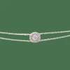 Bracelet souple or gris diamants