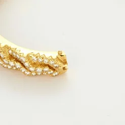 Bracelet tank or jaune diamants