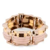 Bracelet tank or jaune et rose