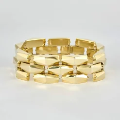 Bracelet Tank vintage 1940 or jaune