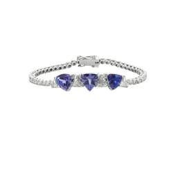 Bracelet Tanzanites Diamants