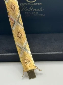 Bracelet tapis vintage en or jaune