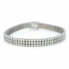 Bracelet tennis à 3 rangs de diamants