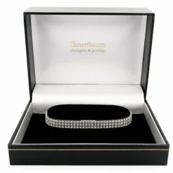 Bracelet tennis à 3 rangs de diamants