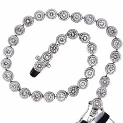Bracelet « TENNIS » - Or blanc 18 carats