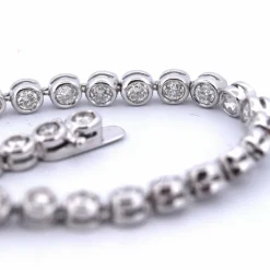 Bracelet « TENNIS » - Or blanc 18 carats