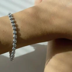 Bracelet tennis avec diamants
