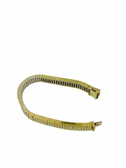 Bracelet Tennis certifié HRD en or jaune et blanc avec diamants