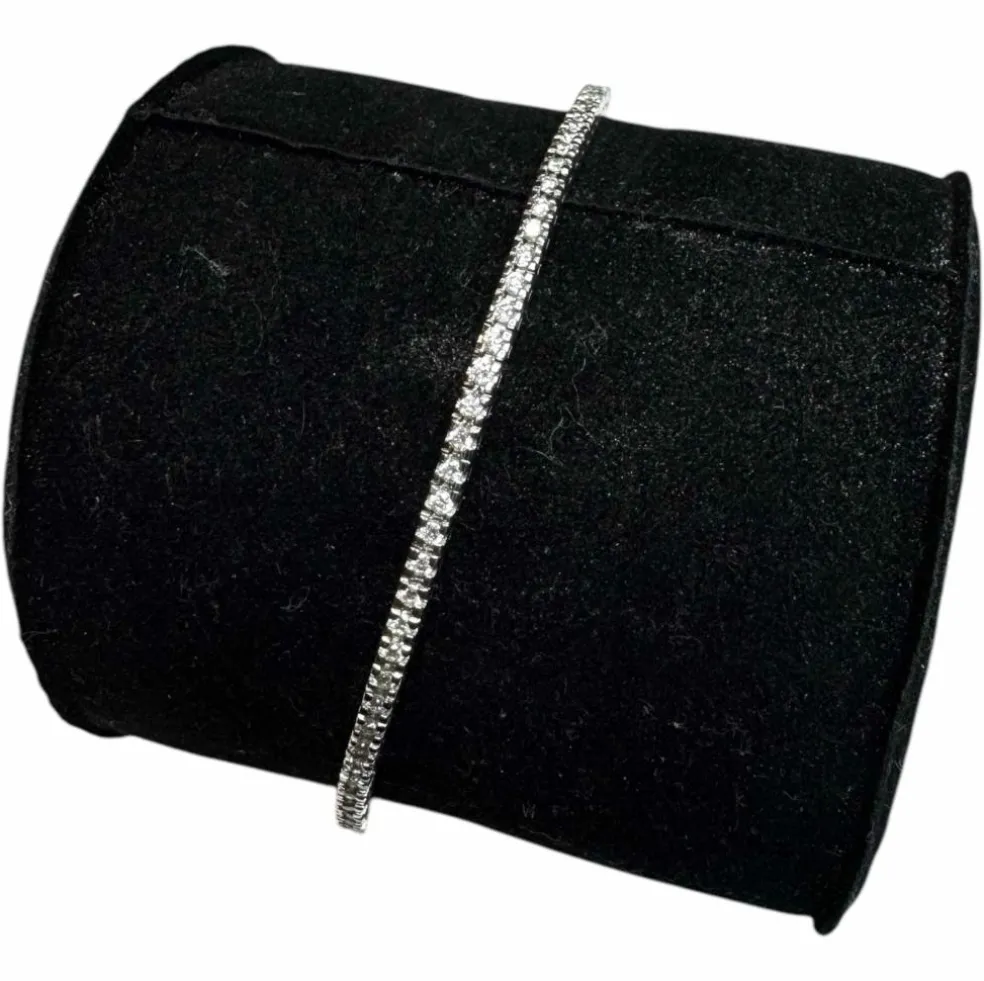 Bracelet Tennis Diamants 1.86ct – Or blanc 18K – 8.2g