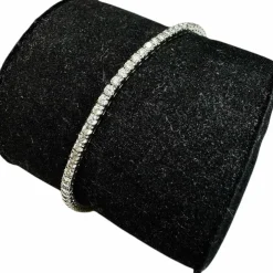 Bracelet Tennis Diamants 3.4ct – Or blanc 18K – 8.8g