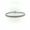 Bracelet tennis diamants or blanc