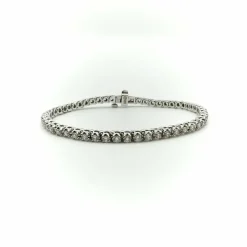Bracelet tennis diamants or blanc