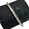 Bracelet Tennis Diamants Brown 7.5ct – Or blanc 18K – 17.8g