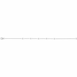 Bracelet Tennis Diamants 0.11ct Or Blanc
