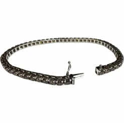 Bracelet Tennis Diamants Brown 7.5ct – Or blanc 18K – 17.8g