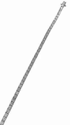 Bracelet Tennis diamants 6,01 ct or blanc
