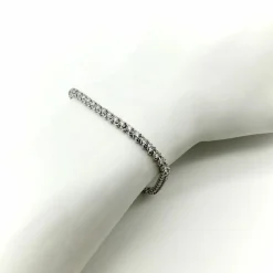 Bracelet tennis diamants or blanc
