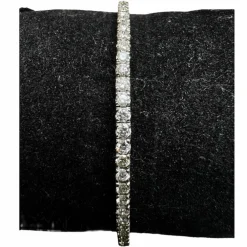 Bracelet Tennis Diamants 3.4ct – Or blanc 18K – 8.8g