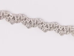 Bracelet Tennis Diamants taille émeraude et poire