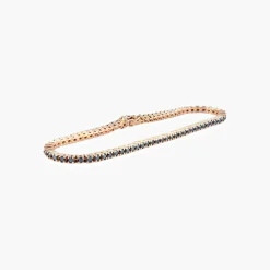 Bracelet Tennis Diamants noirs