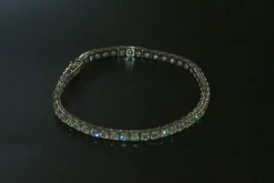Bracelet Tennis Diamants Or Blanc