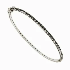 Bracelet tennis en diamant noir de 1,58 ct