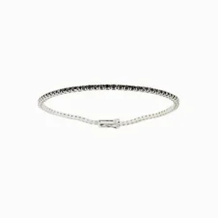 Bracelet tennis en diamant noir de 1,58 ct