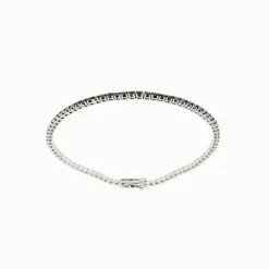 Bracelet tennis en diamant noir de 1,58 ct