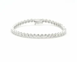 Bracelet tennis en or blanc 2,30 ct