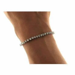 Bracelet tennis en or blanc et diamants