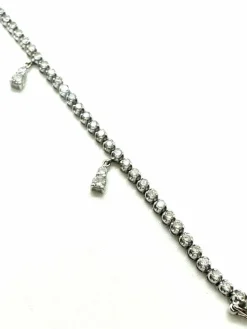 Bracelet tennis en or blanc ct. 1,66 au total