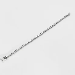 Bracelet tennis en or blanc et diamants