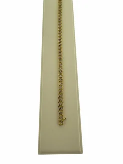 Bracelet tennis en or jaune certifié HRD avec diamants naturel