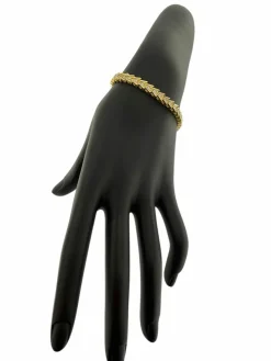 Bracelet tennis en or jaune certifié HRD avec diamants naturel