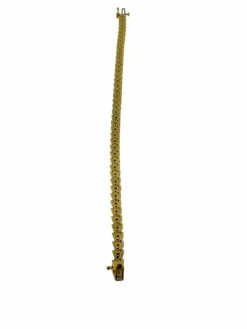 Bracelet tennis en or jaune certifié HRD avec diamants naturel