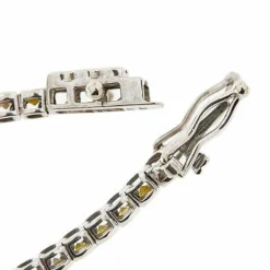 Bracelet tennis en quartz citrine et diamant