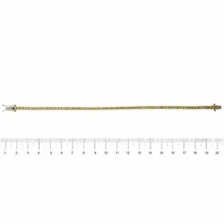 Bracelet tennis en quartz citrine et diamant