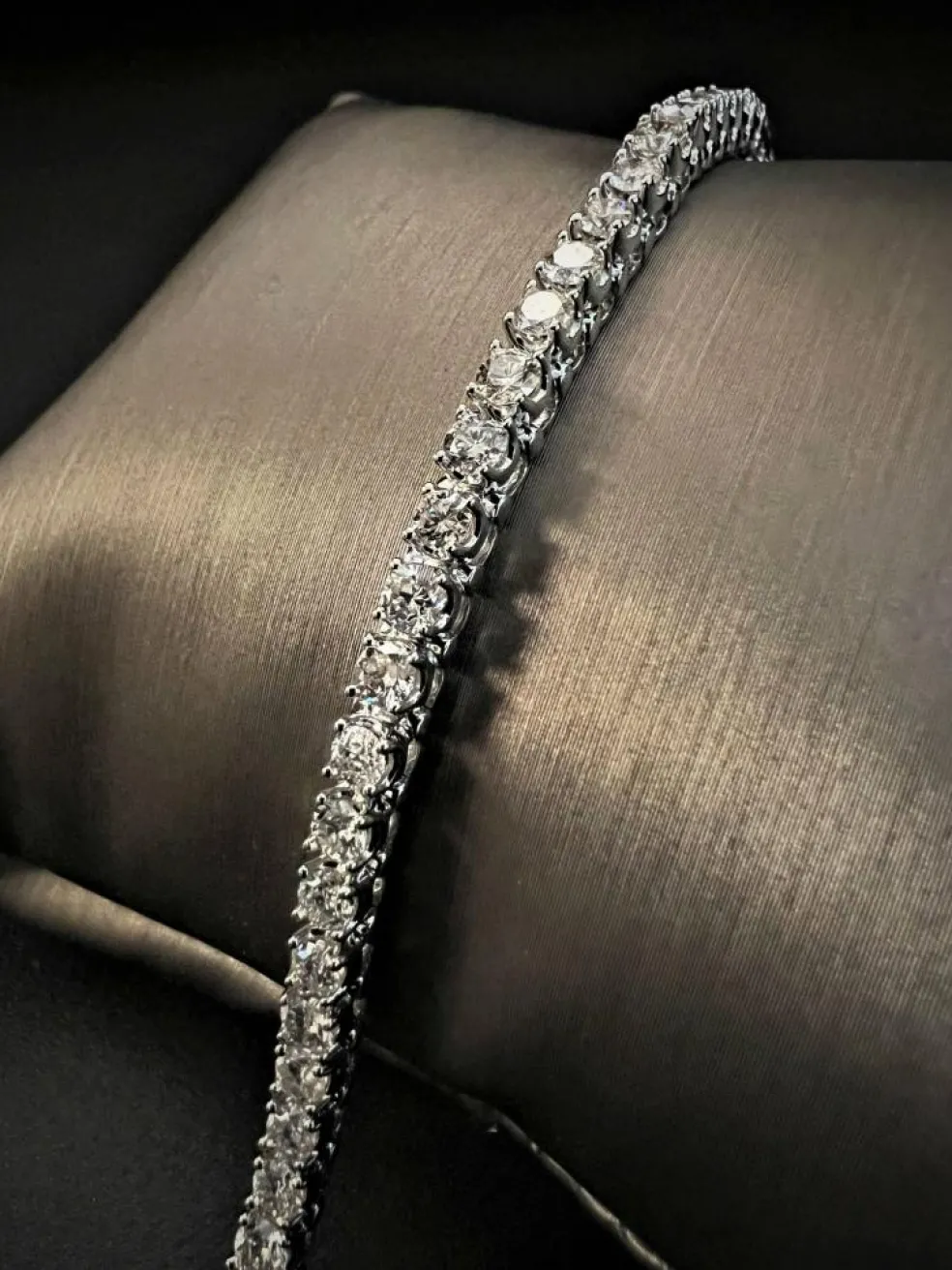Bracelet tennis Or blanc et Diamants