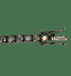 BRACELET TENNIS OR BLANC DIAMANTS 5CTS