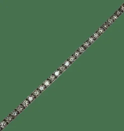 BRACELET TENNIS OR BLANC DIAMANTS 5CTS