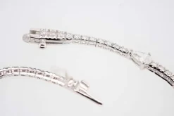 Bracelet tennis or blanc Diamant poire