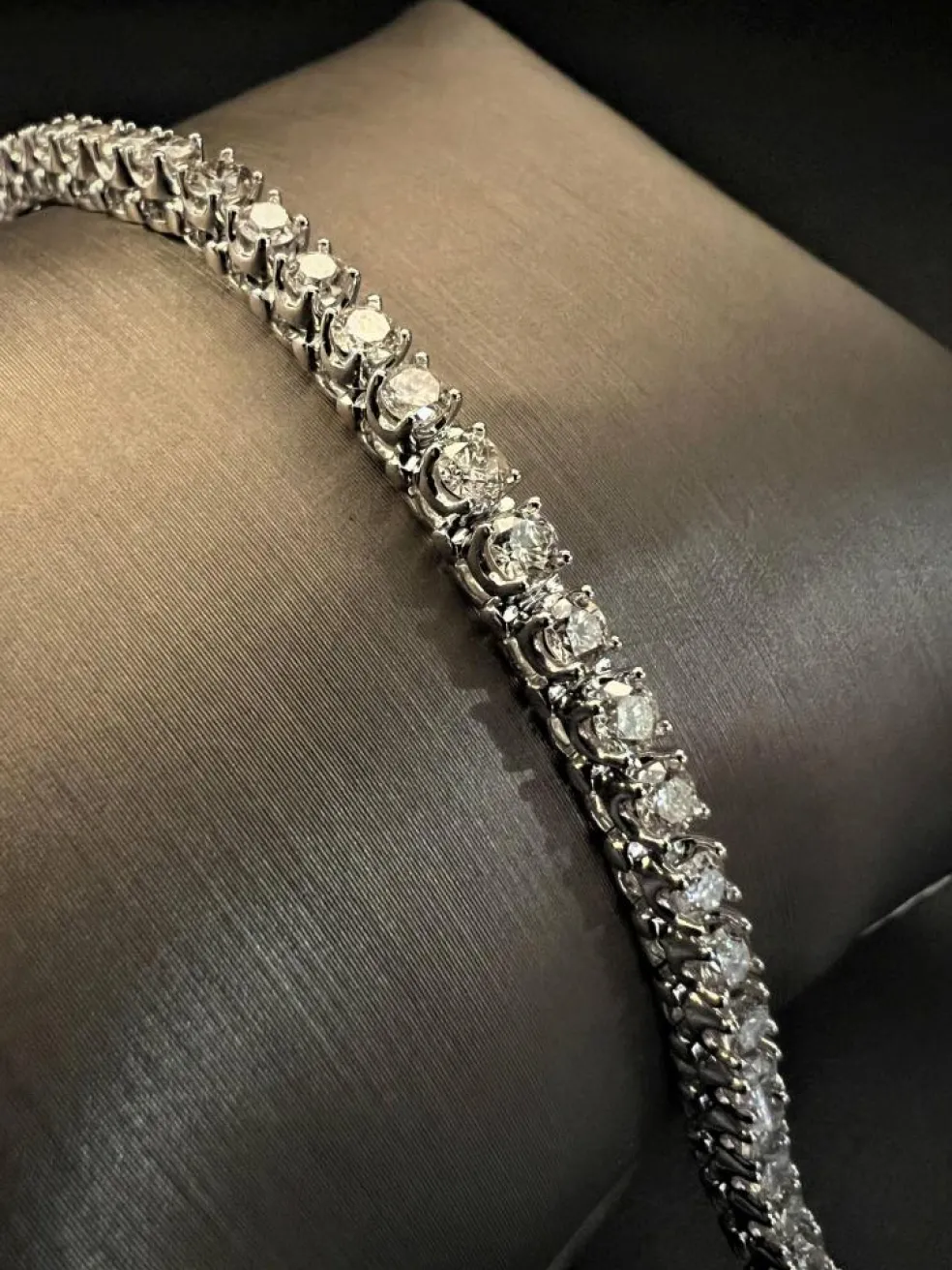 Bracelet tennis Or blanc et Diamants