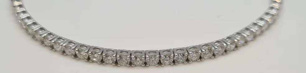 Bracelet tennis or blanc diamants