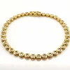Bracelet tennis or jaune diamants