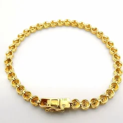 Bracelet tennis or jaune diamants