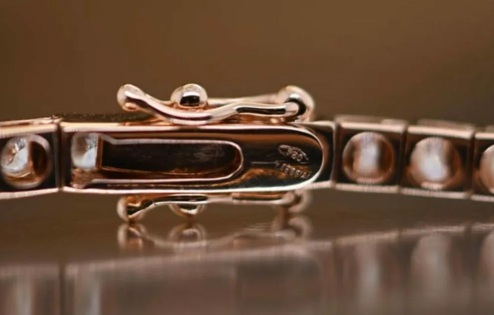 Bracelet Tennis Or Rose Diamants