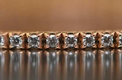 Bracelet Tennis Or Rose Diamants