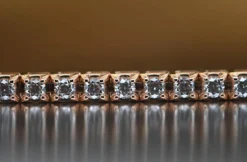Bracelet Tennis Or Rose Diamants